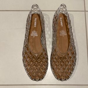 Old Navy Women's Transparent Jelly Flats